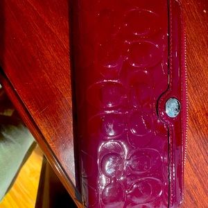Coach ruby red wallet.